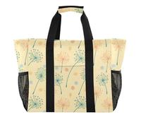 ISAOA Dente di leone fiori borse da spiaggia per le donne grande impermeabile spiaggia tote bag viaggio piscina yoga infermiera shopping tote bag