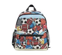 ISAOA Diversi tipi di palloni da calcio, zaino per la scuola materna per bambini, borsa a tracolla per scuola materna, zaino casual per ragazzi e ragazze