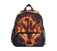 ISAOA Dragon Head Lightning - Zaino per la scuola materna, piccolo, per bambini, per scuola materna, stile casual, per ragazzi e ragazze