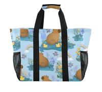 ISAOA Duck Capybara, borsa da spiaggia da donna, grande, impermeabile, da spiaggia, da viaggio, piscina, yoga, infermiera, shopping