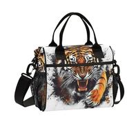 ISAOA Fierce Tiger, borsa termica per il pranzo, per donne, uomini e adulti, borsa termica per viaggi, ufficio, picnic, escursionismo, spiaggia