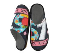 ISAOA Fruit Six Seven House Pantofole per donne e uomini, pantofole antiscivolo calde pantofole da casa per interni ed esterni, 34-35, Frutta Sei Sette, 43/44 EU