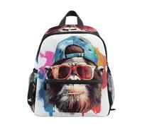 ISAOA Gorilla - Zaino per la scuola materna per bambini, piccolo, a tracolla, per scuola materna, casual, per ragazzi e ragazze
