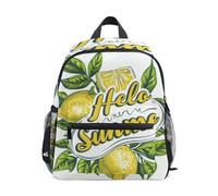 ISAOA Hello Summer Lemon - Zaino per la scuola materna per bambini, piccolo, a tracolla, per scuola materna, casual, per ragazzi e ragazze