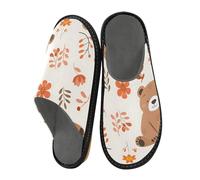 ISAOA Little Bear House Pantofole per donne e uomini, pantofole antiscivolo calde pantofole da casa per interni ed esterni, 34-35, Orsetto, 42/42.5 EU