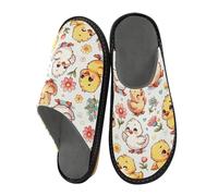 ISAOA Little Cute Duck House Pantofole per donne e uomini, pantofole antiscivolo calde pantofole per interni ed esterni, 34-35, Piccola anatra carina, 43/44 EU