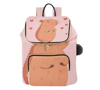 ISAOA Love Heart Capybara - Zaino alla moda da donna, borsa a tracolla, casual, da viaggio, 15 l