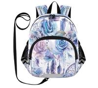 ISAOA Mini zaino per bambini zaino per bambini zaino da viaggio borsa acchiappasogni rosa blu per asilo elementare ragazzi ragazze, Multi, S