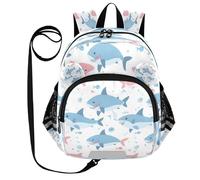 ISAOA Mini zaino per bambini zaino per bambini zaino da viaggio borsa blu rosa balena per asilo elementare ragazzi ragazze, Multi, M