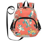 ISAOA Mini zaino per bambini zaino per bambini zaino da viaggio borsa cani equitazione skateboard per scuola materna elementare ragazzi ragazze, Multi, M
