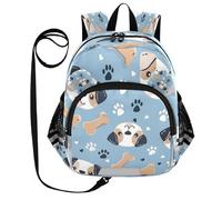 ISAOA Mini zaino per bambini zaino per bambini zaino da viaggio borsa cani ossa per asilo elementare ragazzi ragazze, Multi, S