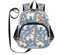 ISAOA Mini zaino per bambini zaino per bambini zaino da viaggio borsa carino cane e ossa per asilo elementare ragazzi ragazze, Multi, M