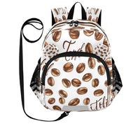 ISAOA Mini zaino per bambini zaino per bambini zaino da viaggio borsa da viaggio chicco di caffè per asilo elementare ragazzi ragazze, Multi, S