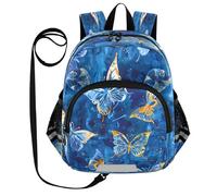 ISAOA Mini zaino per bambini zaino per bambini zaino da viaggio borsa da viaggio Farfalle Metodo di tintura per asilo elementare ragazzi ragazze, Multi, M