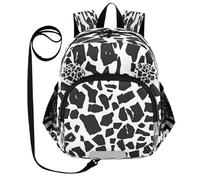 ISAOA Mini zaino per bambini zaino per bambini zaino da viaggio borsa da viaggio graffiti bianco nero per asilo elementare ragazzi ragazze, Multi, M