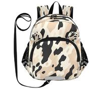 ISAOA Mini zaino per bambini zaino per bambini zaino da viaggio borsa da viaggio nero giallo leopardo per asilo elementare ragazzi ragazze