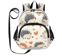 ISAOA Mini zaino per bambini zaino per bambini zaino da viaggio borsa da viaggio riccio amore cuore per asilo elementare ragazzi ragazze, Multi, M