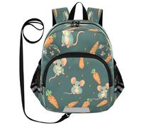 ISAOA Mini zaino per bambini zaino per bambini zaino da viaggio borsa topo carota per asilo elementare ragazzi ragazze, Multi, M