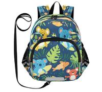 ISAOA Mini zaino per bambini zaino per bambini zaino da viaggio zaino da viaggio con pesce koala per scuola materna elementare ragazzi ragazze, Multi, S