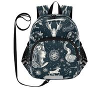 ISAOA Mini zaino per bambini zaino per bambini zaino da viaggio zaino da viaggio segni zodiacali per asilo elementare ragazzi ragazze, Multi, M