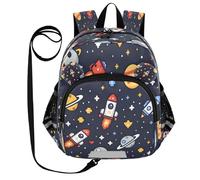 ISAOA Mini zaino per bambini zaino per bambini zaino da viaggio zaino razzo pianeta per scuola materna elementare ragazzi ragazze, Multi, M