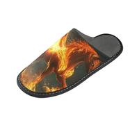 ISAOA Pantofole antiscivolo lavabili e riutilizzabili, pantofole da donna con suola imbottita, cavallo alato, per casa, interni, ospiti, hotel, feste, Multi, 42/42.5 EU