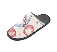 ISAOA Pantofole antiscivolo lavabili riutilizzabili, da donna e da uomo, con suola imbottita, per tennis e amore, per casa, interni, ospiti, hotel, feste
