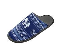ISAOA Pantofole da casa antiscivolo lavabili riutilizzabili, pantofole con suola imbottita, pantofole etiche azteche geometriche per casa, interni, ospiti, hotel, feste, Multi, 44.5/45 EU
