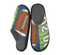 ISAOA Pantofole da casa Football Win per donne e uomini, pantofole antiscivolo calde pantofole da casa per interni ed esterni, 34-35, Vincere il calcio, 39.5/40 EU