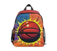 ISAOA Pop Art Basketball-1 - Zaino per la scuola materna per bambini, piccolo, a tracolla, per scuola materna, casual, per ragazzi e ragazze