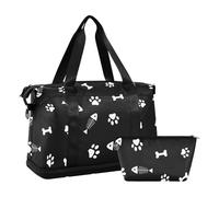 ISAOA Seamless Pattern of Animals Paws Sport Duffel Bags, #01, Taglia unica, alla moda