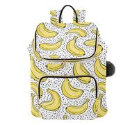 ISAOA Simple Line Giallo Banana Modello Moda Zaino Borsa per le Donne Borsa a Tracolla Casual Daypack Viaggio Signore Borsa 15L