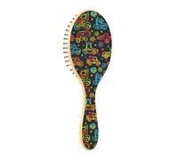 ISAOA Spazzola districante per capelli bagnati, per tutti i tipi di capelli, setole morbide che scivolano attraverso i grovigli con facilità, linea per auto carina per capelli bagnati e asciutti