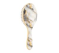 ISAOA Spazzola districante per capelli bagnati, per tutti i tipi di capelli, setole morbide che scorrono attraverso i grovigli con facilità, linea oro bianco, marmo per capelli bagnati e asciutti