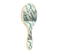 ISAOA Spazzola districante per capelli bagnati, per tutti i tipi di capelli, setole morbide che scorrono attraverso i grovigli con facilità, linea oro, marmo verde, per capelli bagnati e asciutti