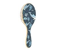 ISAOA Spazzola districante per capelli bagnati, per tutti i tipi di capelli, setole morbide che scorrono attraverso i grovigli con facilità Dolphin Coral per capelli bagnati e asciutti