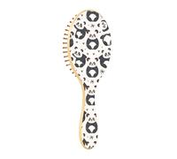 ISAOA Spazzola districante per capelli bagnati, per tutti i tipi di capelli, setole morbide scivolano attraverso i grovigli con facilità Panda con amore per capelli bagnati e asciutti