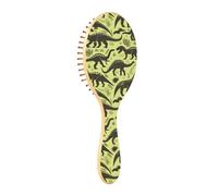 ISAOA Spazzola districante per capelli bagnati, per tutti i tipi di capelli, setole morbide scivolano attraverso i grovigli con facilità con dinosauri per capelli bagnati e asciutti