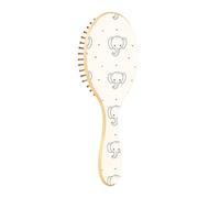 ISAOA Spazzola districante per capelli bagnati, tutti i tipi di capelli, setole morbide che scivolano attraverso i grovigli con facilità, grazioso elefantino per capelli bagnati e asciutti