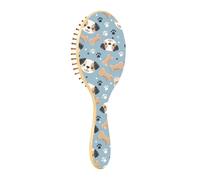 ISAOA Spazzola districante per capelli bagnati, tutti i tipi di capelli, setole morbide scivolano attraverso i grovigli con facilità le ossa dei cani, per capelli bagnati e asciutti