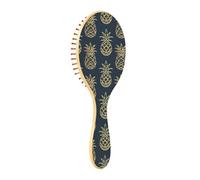 ISAOA Spazzola districante per capelli bagnati, tutti i tipi di capelli, setole morbide scivolano attraverso i grovigli con facilità linea gialla ananas per capelli bagnati e asciutti