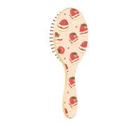 ISAOA Spazzola districante per capelli bagnati, tutti i tipi di capelli, setole morbide scivolano attraverso i grovigli con facilità torta di fragole per capelli bagnati e asciutti