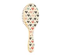 ISAOA Spazzola districante per capelli bagnati, tutti i tipi di capelli, setole morbide scivolano attraverso i grovigli con facilità cuore rosa rosso amore per capelli bagnati e asciutti