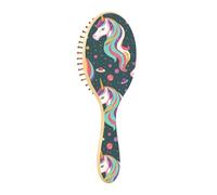 ISAOA Spazzola districante per capelli bagnati, tutti i tipi di capelli, setole morbide scivolano attraverso i grovigli con facilità Cuteness Unicorns Cosmos per capelli bagnati e asciutti