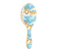 ISAOA Spazzola districante per capelli bagnati, tutti i tipi di capelli, setole morbide scivolano attraverso i grovigli con facilità giraffa che dorme tra le nuvole per capelli bagnati e asciutti