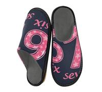 ISAOA Star Six Seven House Pantofole per donne e uomini, pantofole antiscivolo calde pantofole da casa per interni ed esterni, 34-35, Stella Sei Sette, 40.5/41 EU