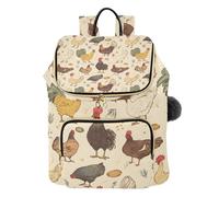 ISAOA Vari modelli di pollo moda zaino borsa per le donne borsa a tracolla casual zaino da viaggio borsa da donna 15L