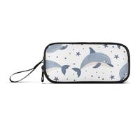 ISAOA Whale Star - Astuccio grande con 3 scomparti, portatile, grande, per adolescenti, ragazzi, ragazze, adulti, studenti, Stella balena, Taglia unica, Organizer per borse