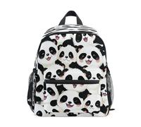 ISAOA Zaino per bambini, borsa da scuola, borsa da viaggio, con panda carino e felice, per ragazze e ragazzi