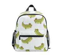 ISAOA Zaino per bambini, borsa da scuola, borsa da viaggio, motivo coccodrillo, per ragazze e ragazzi